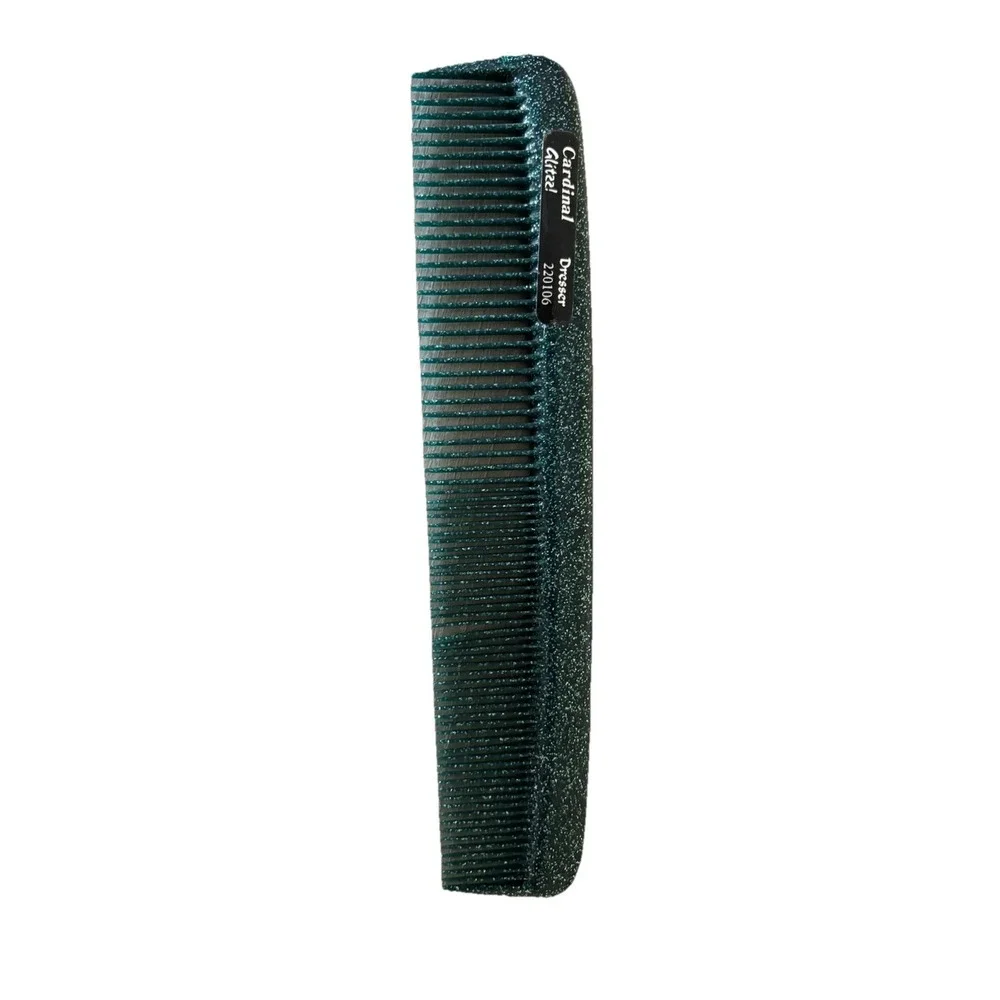 Vintage Cardinal‎ Glitzz! Teal Glitter 8in Comb Dresser Hair Styling Tool